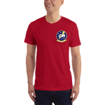 HSC-26 Chargers Squadron Crest T-Shirt – front view, red