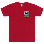 VP-91 Blackcats Squadron Crest T-Shirt – front view, red