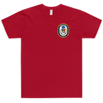 USS Detroit (LCS-7) Ship's Crest Shirt – front view, red