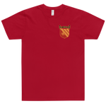 USS Gridley (CG-21) Ship's Crest T-Shirt – front view, red