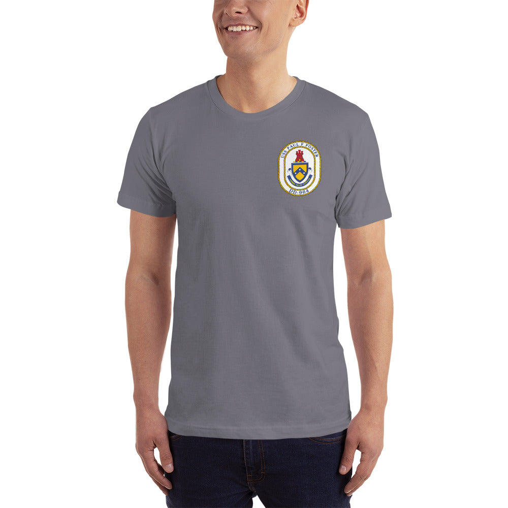 USS Paul F. Foster (DD-964) Ship's Crest T-Shirt – slate