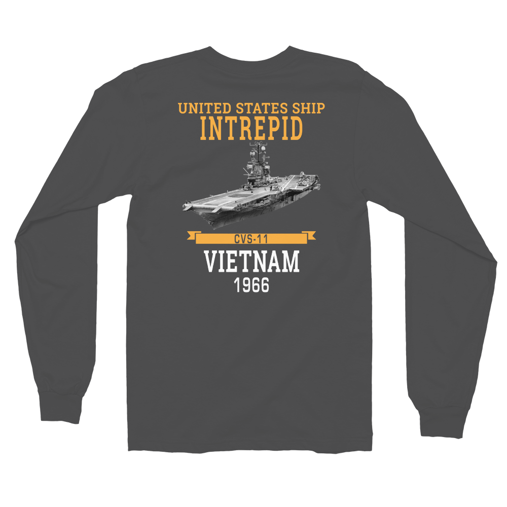 USS Intrepid (CVS-11) 1966 Vietnam Long sleeve t-shirt