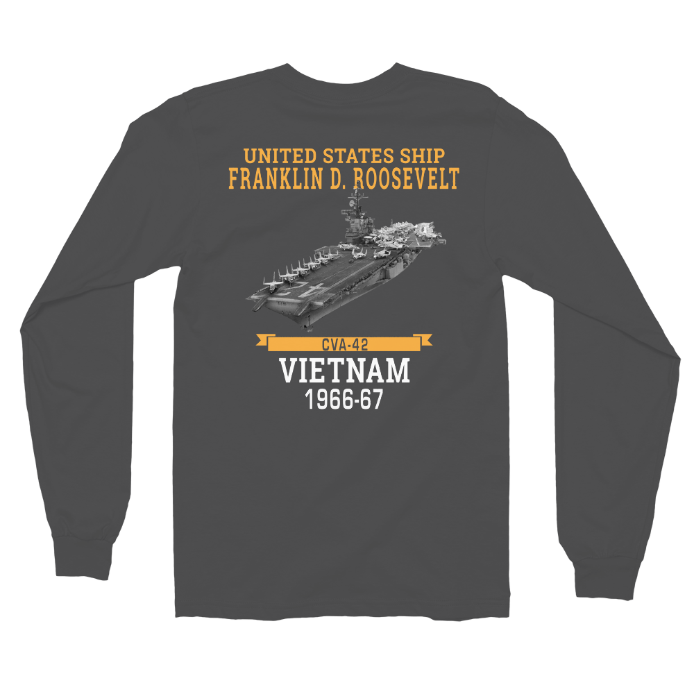 USS Franklin D. Roosevelt (CVA-42) 1966-67 VIETNAM Long sleeve t-shirt
