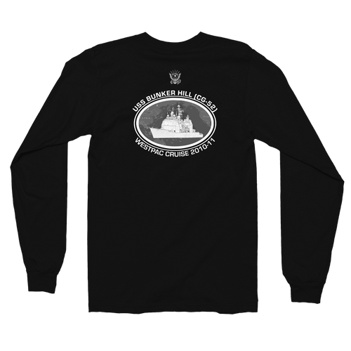 USS Bunker Hill (CG-52) 2010-11 Deployment Long Sleeve Shirt