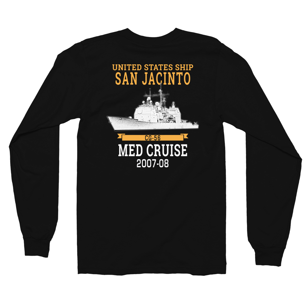 USS San Jacinto (CG-56) 2007-08 Deployment Long sleeve t-shirt
