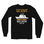 USS San Jacinto (CG-56) 2007-08 Deployment Long Sleeve T-Shirt – back view, black