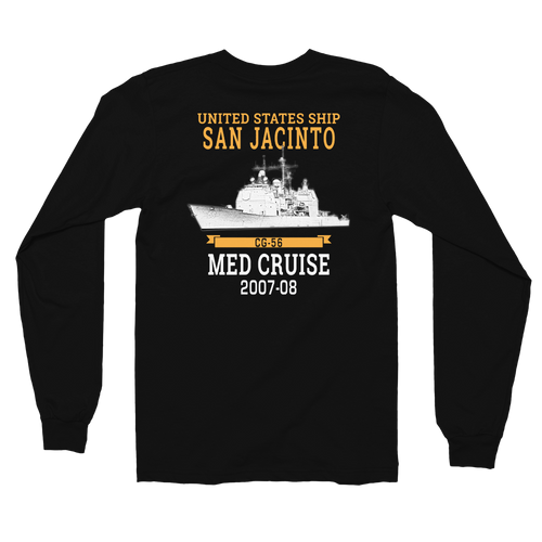 USS San Jacinto (CG-56) 2007-08 Deployment Long sleeve t-shirt