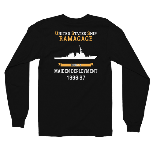 USS Ramage (DDG-61) 1996-97 MAIDEN DEPLOYMENT Long sleeve t-shirt