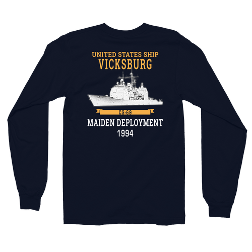 USS Vicksburg (CG-69) 1994 Maiden Deployment Long sleeve t-shirt