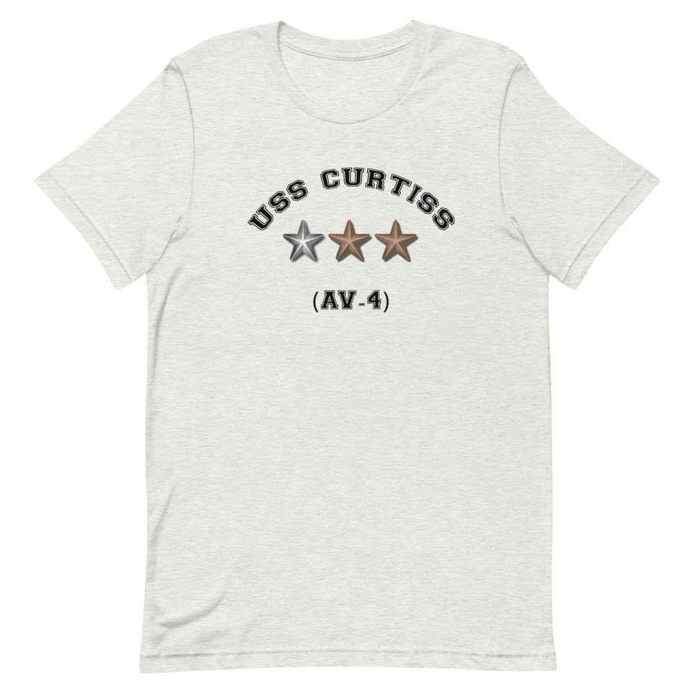 USS Curtiss (AV-4) Short-Sleeve Unisex T-Shirt – front view