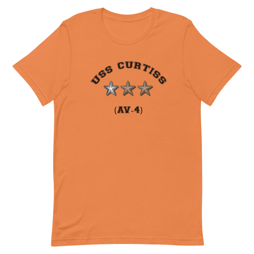 USS Curtiss (AV-4) Short-Sleeve Unisex T-Shirt – front view