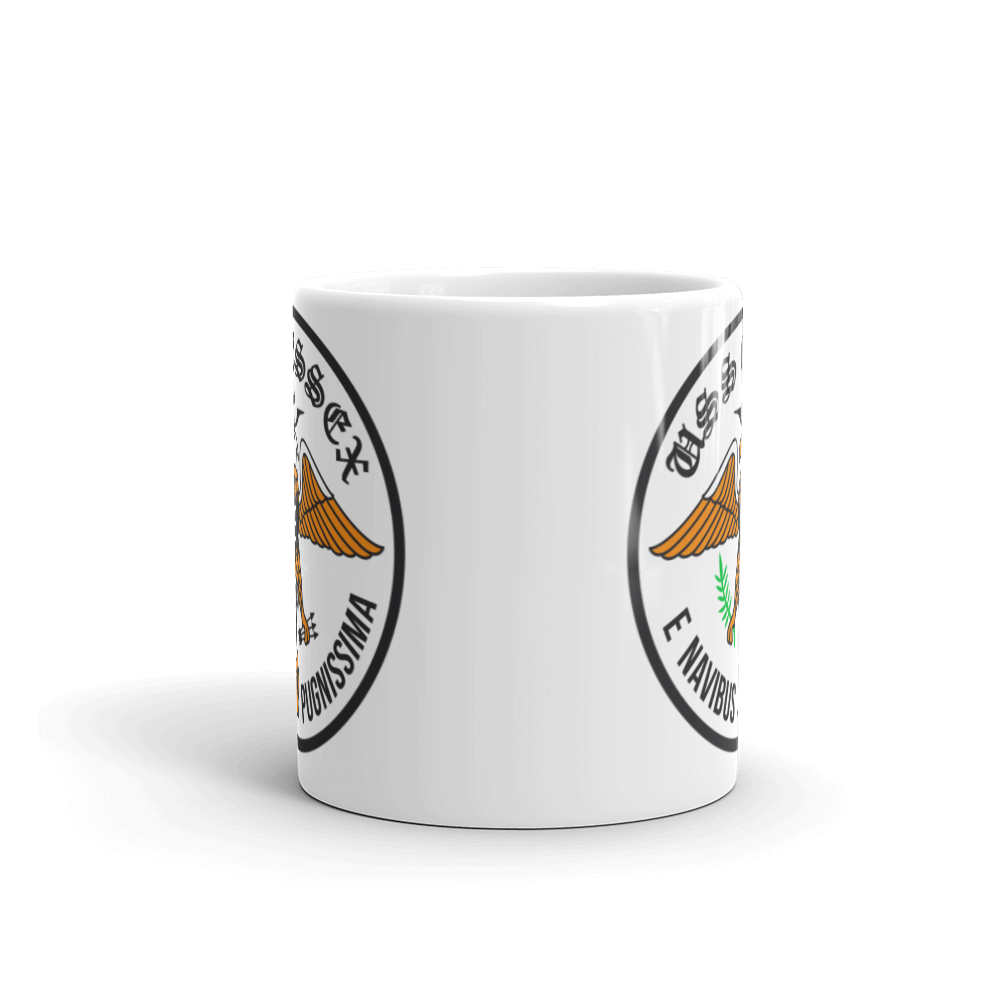 USS Essex (CVS-9) Ship's Crest Mug – front view, 11oz