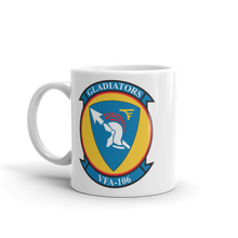 Load image into Gallery viewer, VFA-106 Gladiators Squadron Crest White glossy mug