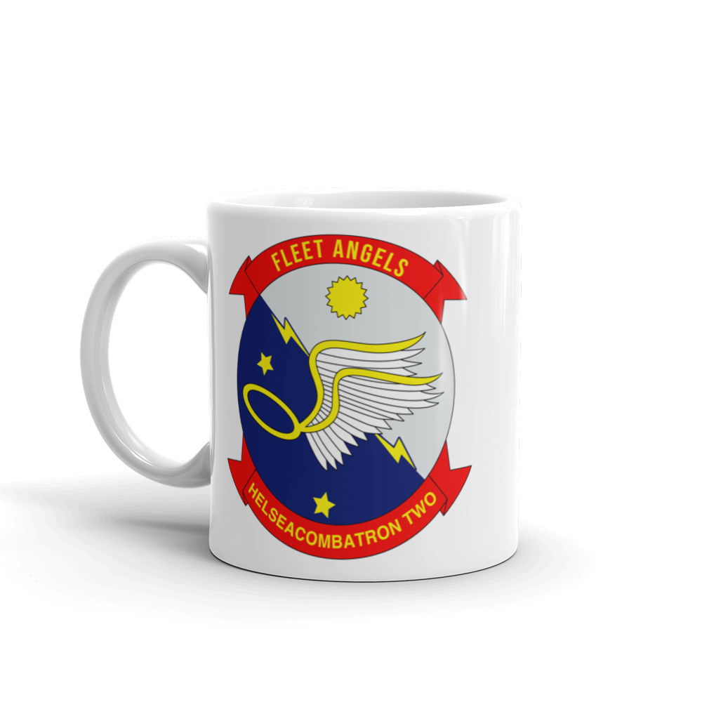 HSC-2 Fleet Angels Squadron Crest Mug – left view, 11oz