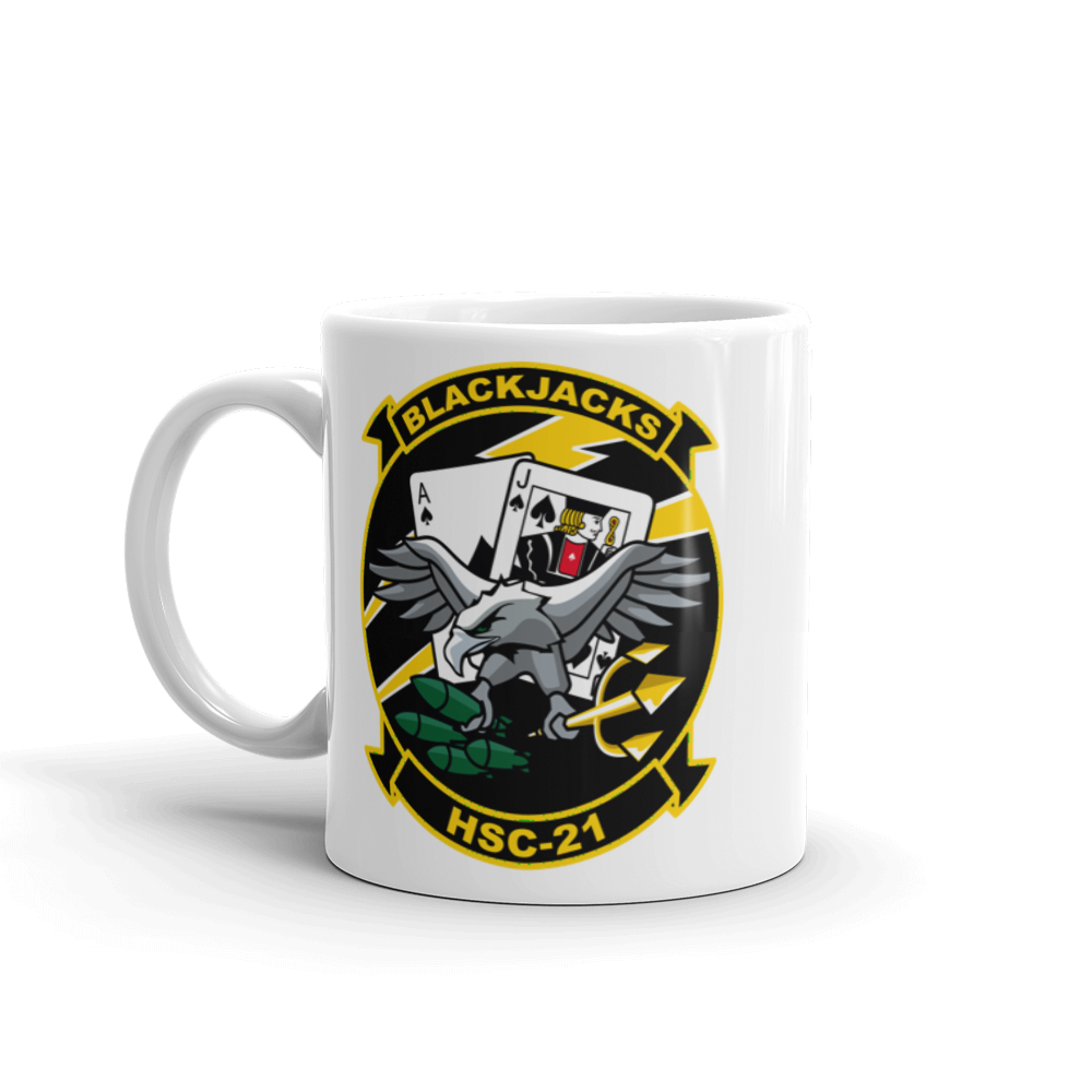 HSC-21 Blackjacks Squadron Crest Mug