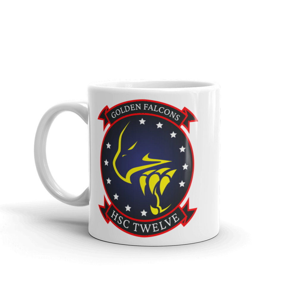HSC-12 Golden Falcons Squadron Crest Mug