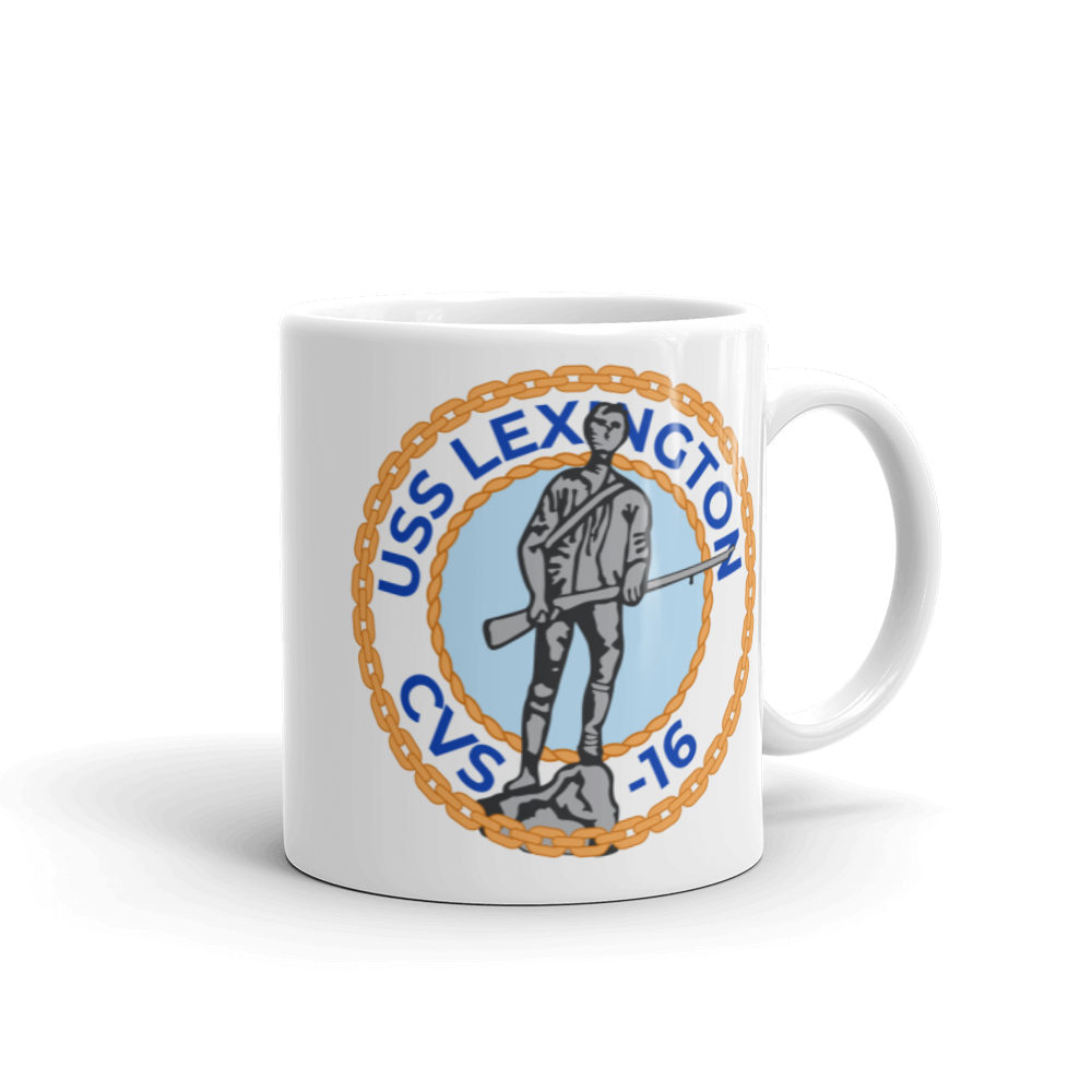 USS Lexington (CVS-16) Ship's Crest Mug