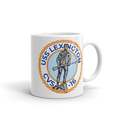 USS Lexington (CVS-16) Ship's Crest Mug