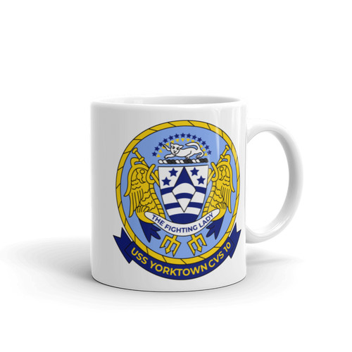 USS Yorktown (CVS-10) Ship's Crest Mug