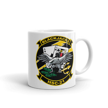 Load image into Gallery viewer, HSC-21 Blackjacks Squadron Crest Mug
