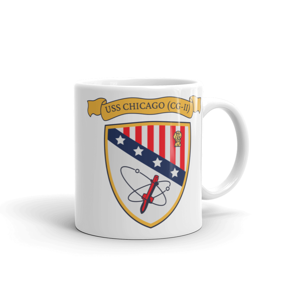 USS Chicago (CG-11) Ship's Crest Mug - Gold