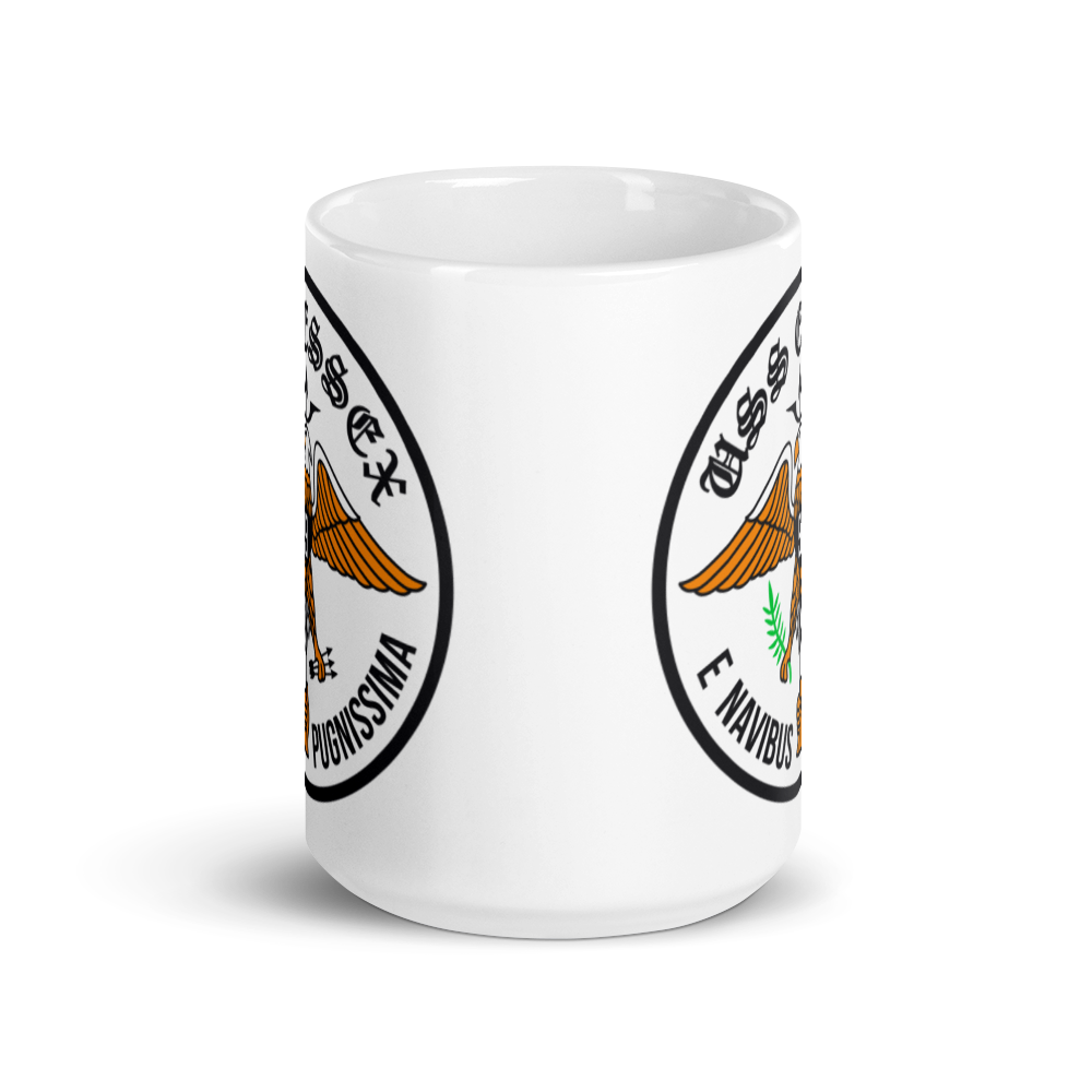 USS Essex (CVS-9) Ship's Crest Mug – front view, 15oz