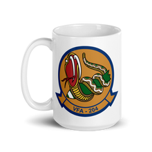 Load image into Gallery viewer, VFA-204 River Rattlers Squadron Crest Mug