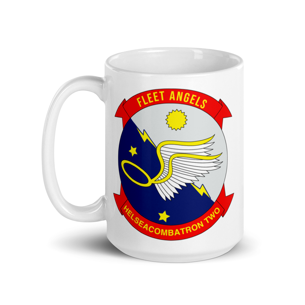 HSC-2 Fleet Angels Squadron Crest Mug – left view, 15oz