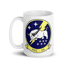 Load image into Gallery viewer, HSC-26 Chargers Squadron Crest Mug