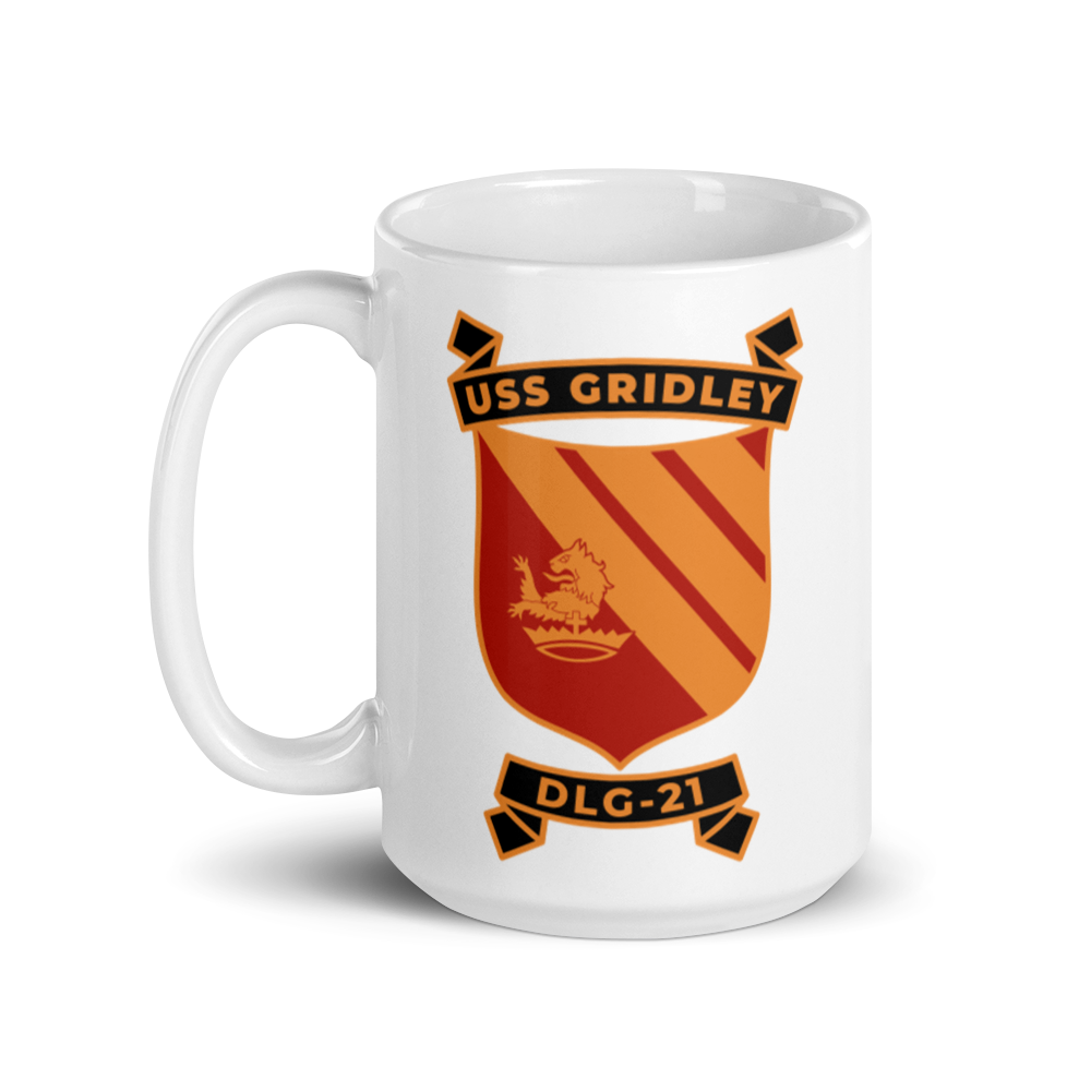 USS Gridley (DLG-21) Ship's Crest Mug