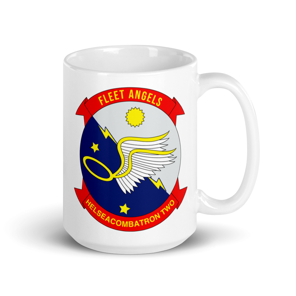 HSC-2 Fleet Angels Squadron Crest Mug – right view, 15oz