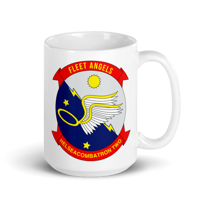 HSC-2 Fleet Angels Squadron Crest Mug – right view, 15oz