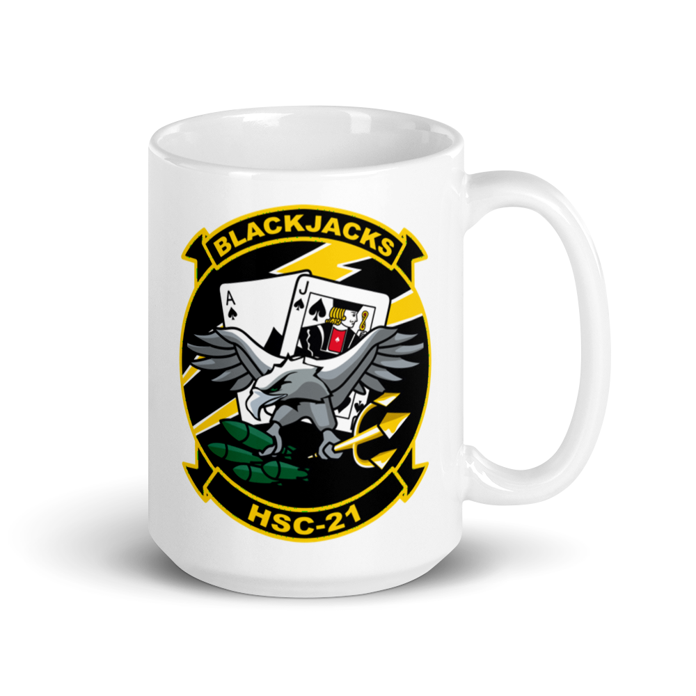 HSC-21 Blackjacks Squadron Crest Mug