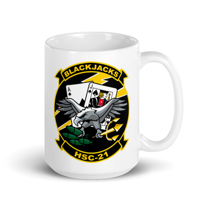 HSC-21 Blackjacks Squadron Crest Mug
