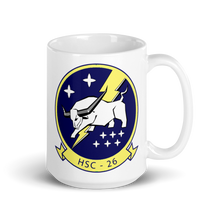Load image into Gallery viewer, HSC-26 Chargers Squadron Crest Mug