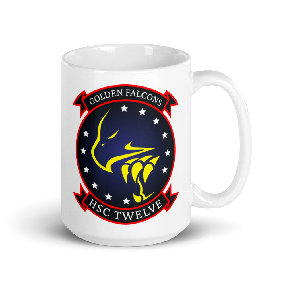 HSC-12 Golden Falcons Squadron Crest Mug