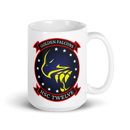 HSC-12 Golden Falcons Squadron Crest Mug