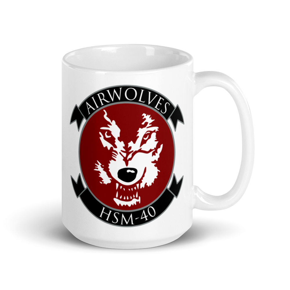 HSM-40 Airwolves Squadron Crest Mug