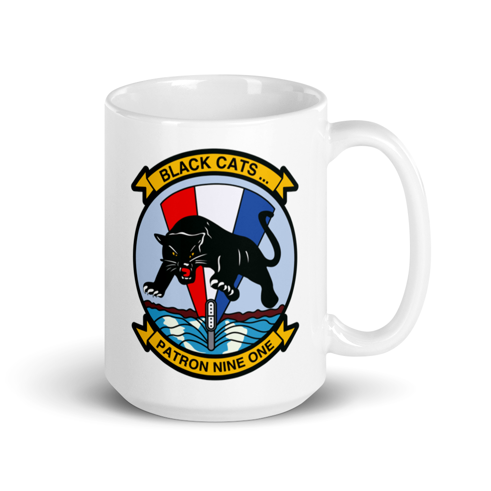 VP-91 Blackcats Squadron Crest Mug