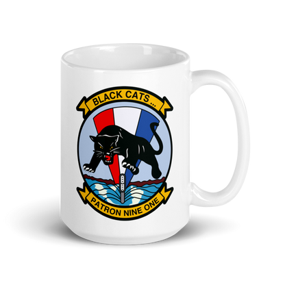 VP-91 Blackcats Squadron Crest Mug