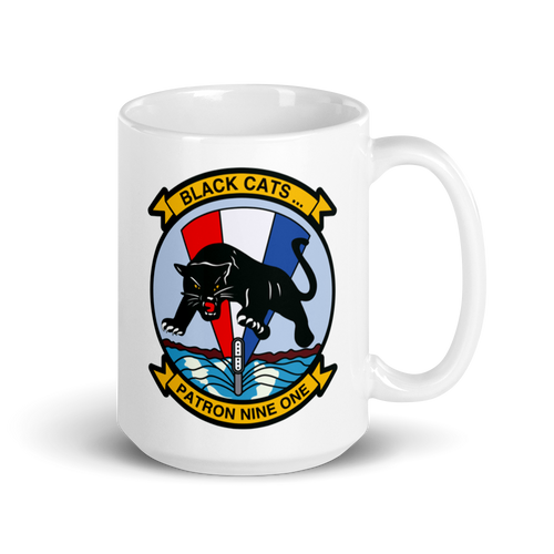 VP-91 Blackcats Squadron Crest Mug
