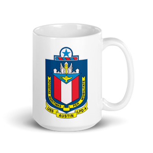 USS Austin (LPD-4) Ship's Crest Mug – right view, 15oz