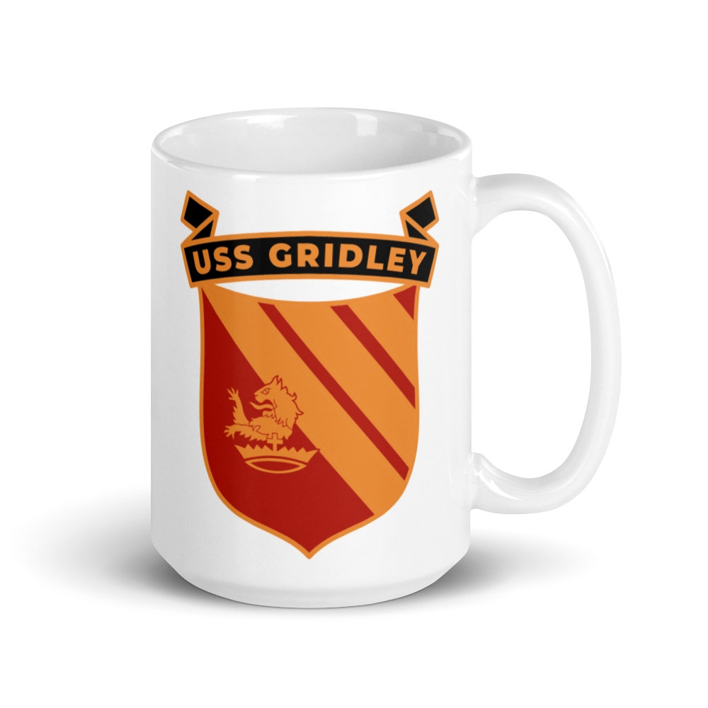 USS Gridley (CG-21) Ship's Crest Mug