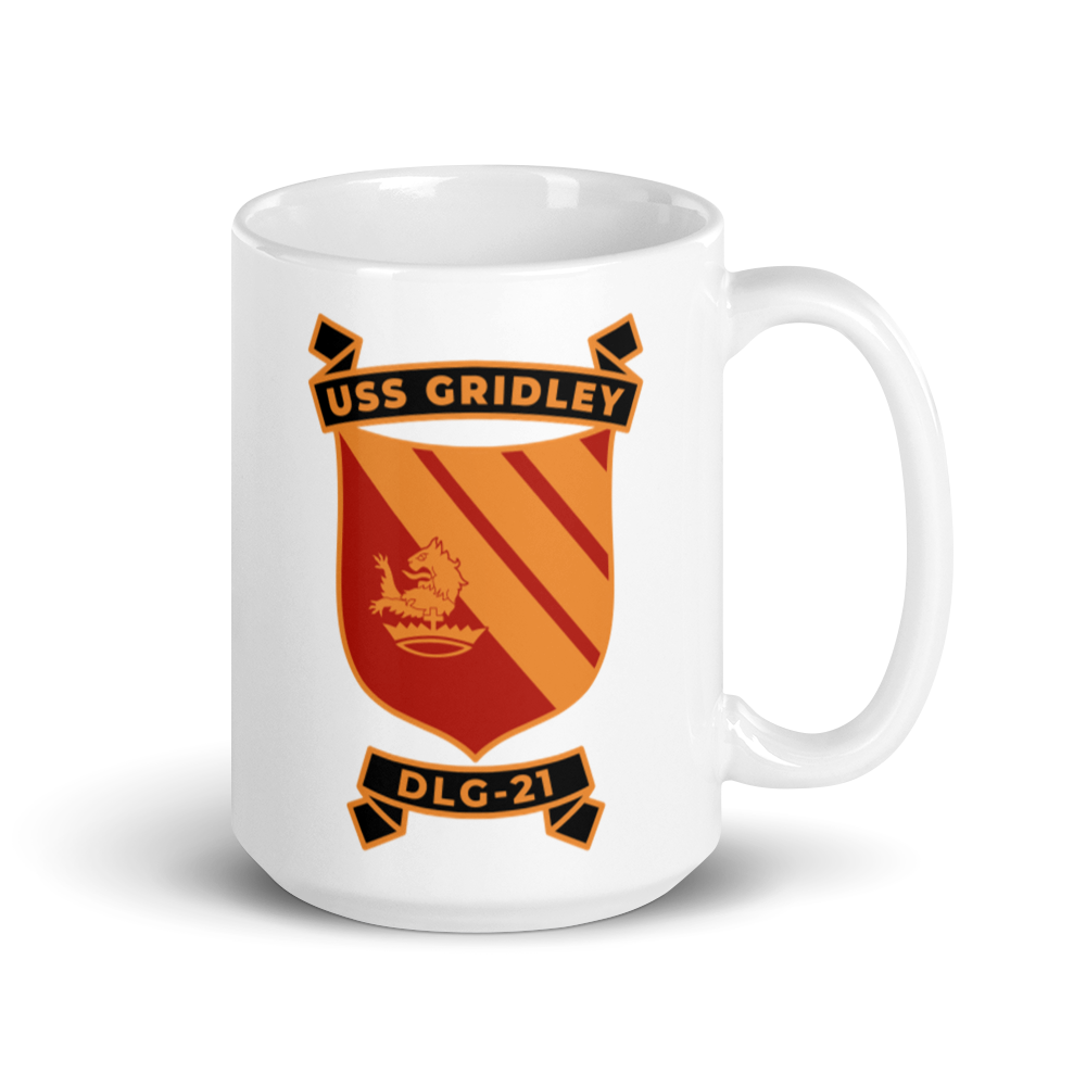 USS Gridley (DLG-21) Ship's Crest Mug