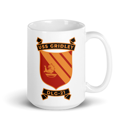 USS Gridley (DLG-21) Ship's Crest Mug